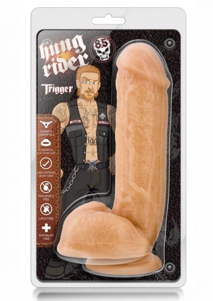 Hung Rider Trigger Beige Dildo Harness Accessory Suction Cup Base