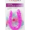 Silicone Double Dong Ac/dc Dong Pink Dual Penetration Non Vibrating Silicone Double Dong
