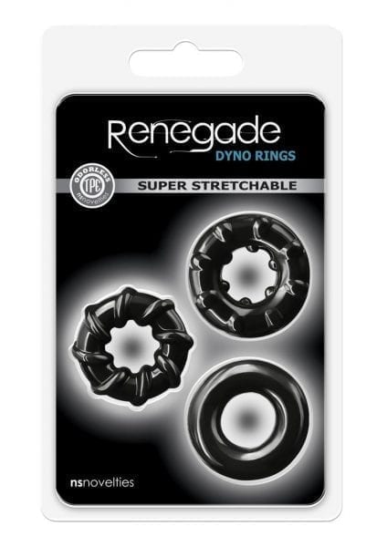 Renegade Dyno Rings Black 3 -  Pack