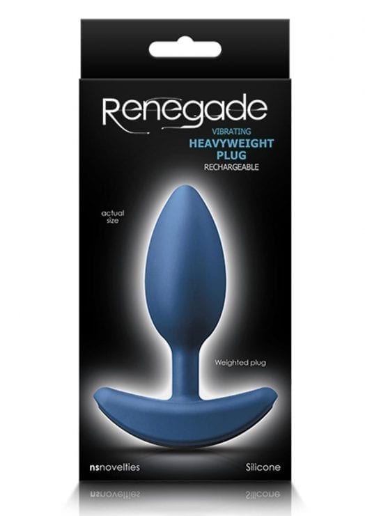 Renegade Heavyweight Plug Md Blue Anal Plug