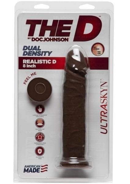 The D Realistic D Ultraskyn 8 Dildo Non Vibrating