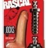 Rascal Jock Brent Silicone Cock 8 Inch Dildo With Silicone Handle and Suction Cup Base Flesh
