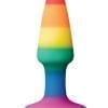 Colours Pride Ed Pleasure Plug Mini Anal Plug Multi Color Silicone Suction Cup Non Vibrating