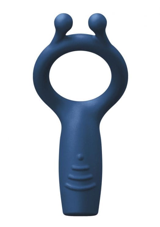 Renegade Explorer Ring Blue Cockring Silicone Rechargeable Vibrating