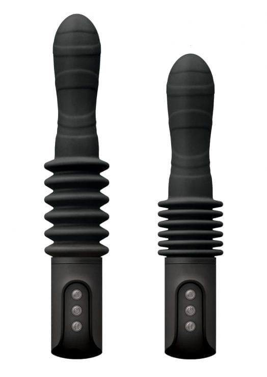 Renegade Deep Stroker Black Vibrator Multi Function Silicone  Rechargeable