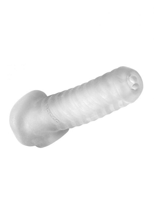 The Rocco Big Breeder Sleeve Clear Non Vibrating Silicone Penis Extension Clear