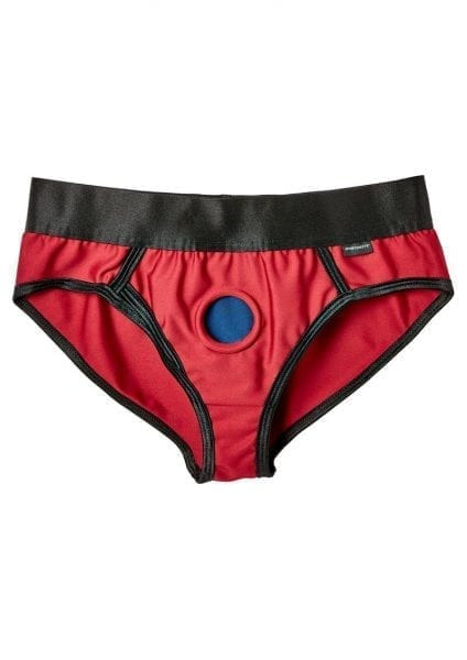 EM. EX. Active Harness Wear Contour Harness Briefs Red Small -23-25