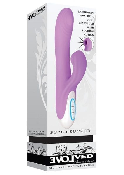 Super Sucker G-Spot Massager with Clit Stimulator Multi Speed Splash Proof Rechargeable Pink