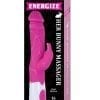 Energize Her Bunny Massager Dual Motors Clitoral Tickler Silicone Pink
