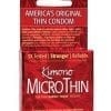 Kimono Microthin Ultra Thin Premium Lubricated Latex Condoms 3-Pack