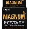 Trojan Magnum Ecstasy Ultra Smooth Lubricant Latex Condoms 3-Pack