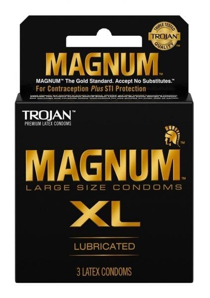 Trojan Magnum Xl  Lubricated Latex Condoms 3-Pack