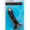 Back End Chubby Suction Cup Base Anal Plug Waterproof Black