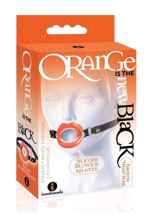 Orange is the New Black Silicone Blowjob Relaxer Bondage/Fetish Orange