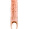 Perform Plus Cock Sheath Penis  Extender 9 inch Silicone Flesh