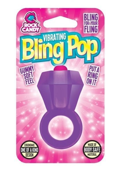 Rock Candy Bling Pop Ring Purple