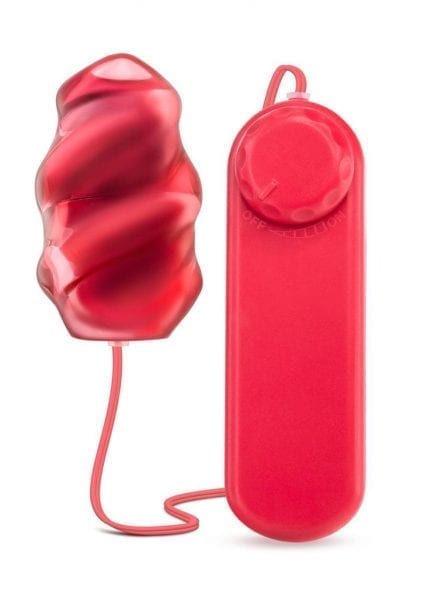 B Yours Twister Bullet Multi Speed Textured Waterproof  Red