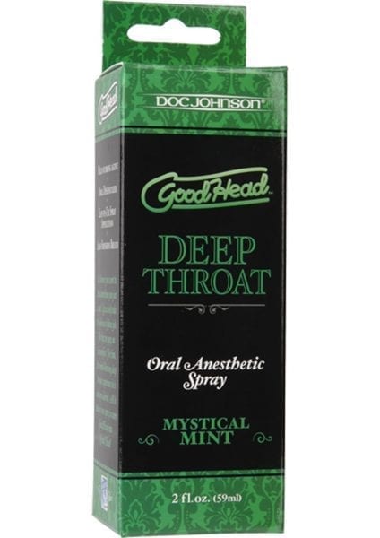 Goodhead Deep Throat Oral Anesthetic Spray Mystical Mint 2 Ounce