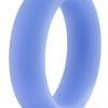 Performance Silicone Glo Cock Ring Glow In the Dark Blue 1.5 Inch Diameter