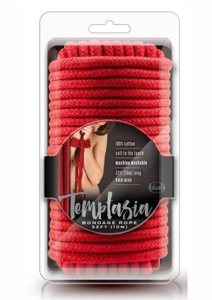 Temptasia Bondage Rope Cotton Black 32 Feet
