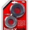 Hunkyjunk COG Silicone Blend 2 Size C-Ring Pack Tar/Stone