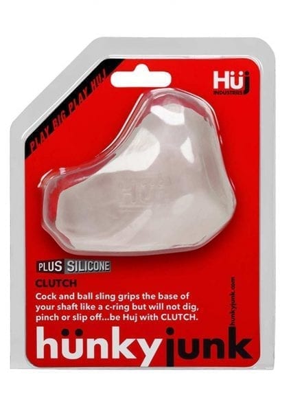Hunkyjunk Clutch Silicone Blend Cock/Ball Sling Ice