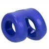 Hunkyjunk Connect Silicone Blend Ball Tugger Cock Ring Cobalt