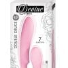 Devine Vibes Double Deuce USB Rechargeable Silicone Dual Motor Vibe Waterproof Pink 6.5 Inches