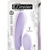 Devine Vibes Double Deuce USB Rechargeable Silicone Dual Motor Vibe Waterproof Lavender 6.5 Inches