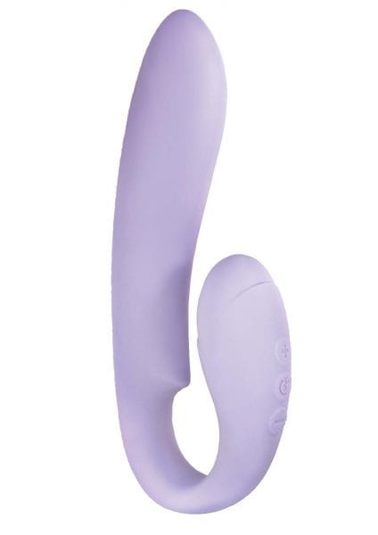 Devine Vibes Double Deuce USB Rechargeable Silicone Dual Motor Vibe Waterproof Lavender 6.5 Inches