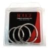 Rouge 3 Piece Cock Ring Set Stainless Steel