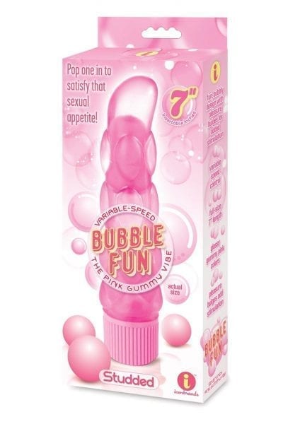 Bubble Fun The Pink Gummy Vibe Studded Pink 7 Inches