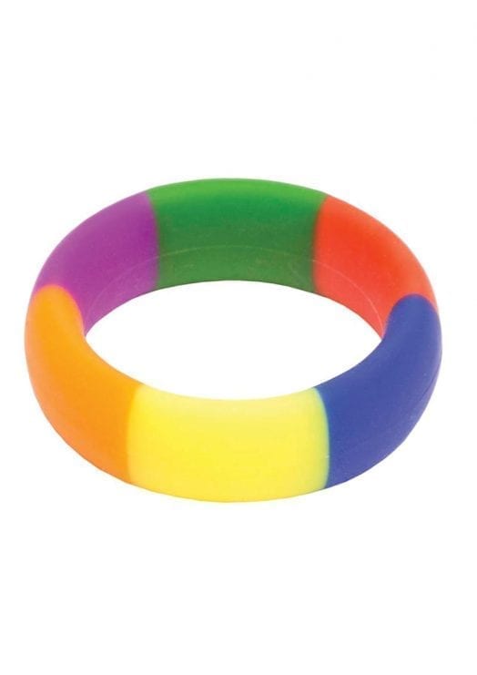 Pride 365 Silicone Rainbow Cock Ring