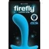 Firefly Contour Plug Glow In The Dark Anal Plug Non-Vibrating Silicone Blue Large