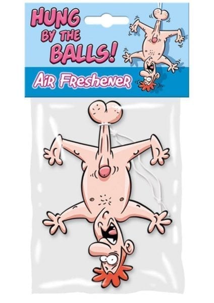 Hung By The Balls Air Freshener Novelty
