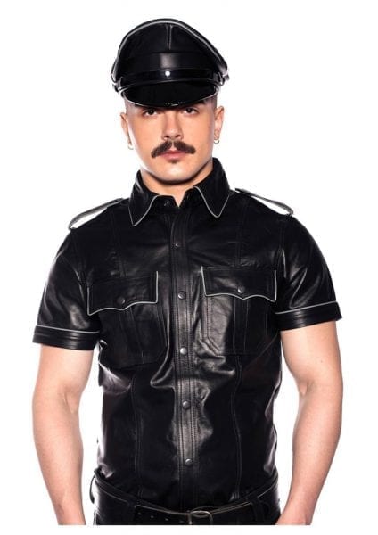 Prowler Red Police Shirt Pipe Gry/blk Lg