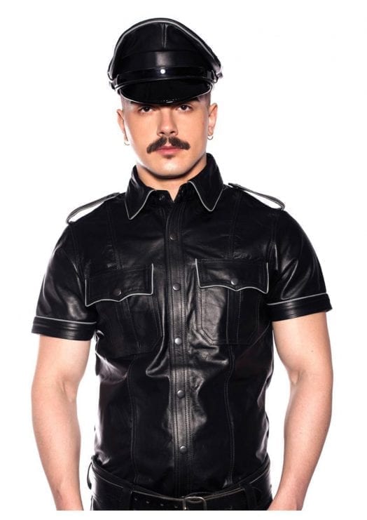 Prowler Red Police Shirt Pipe Gry/blk Lg