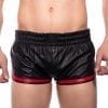 Prowler Red Leather Sport Shorts Red Xs