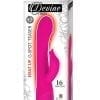 Devine Vibes Heat Up G-Spot Teaser USB Rechargeable Silicone Dual Vibe Waterproof Pink 9 Inches