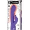 Devine Vibes Heat Up G-Spot Teaser USB Rechargeable Silicone Dual Vibe Waterproof Purple 9 Inches