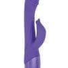 Devine Vibes Heat Up G-Spot Teaser USB Rechargeable Silicone Dual Vibe Waterproof Purple 9 Inches