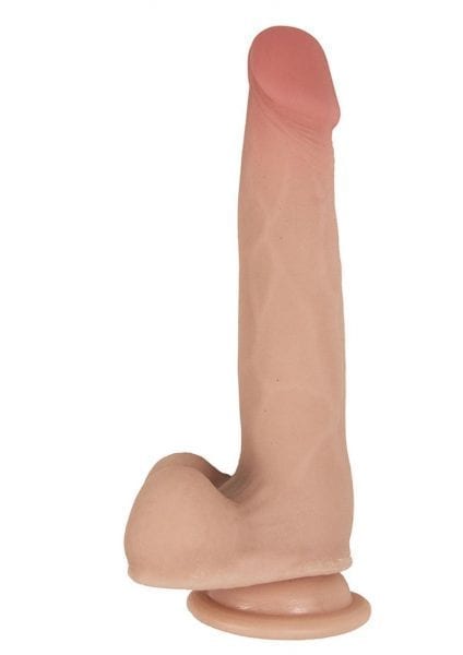 RealCocks Self Lubricating Bendable Realistic Dildo With Balls Waterproof Flesh 7 Inches