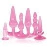 Try-Curious Anal Plugs Six Piece Starter Kit Pink