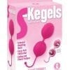 S-Kegels Silicone Textured Kegel Trainers With Internal Balls Pink