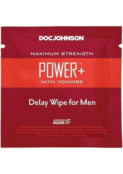 Power W/yohimbe Delay Wipe 10ct Pk