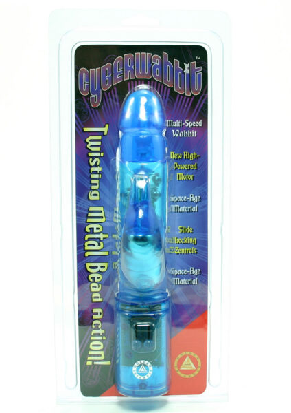 Cyberwabbit With Twisting Metal Bead Action – Blue