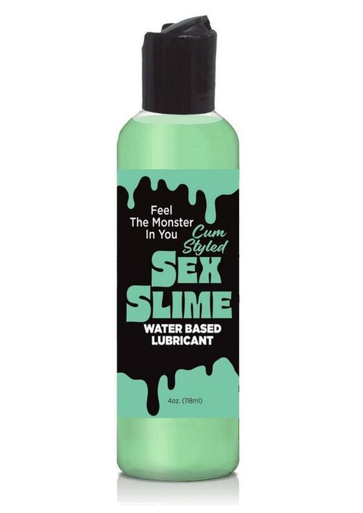 Sex Slime Cum Styled Water Based Lubricant 4oz - Green