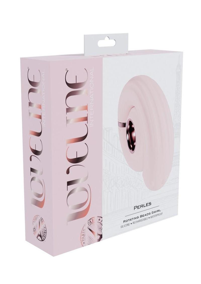 LoveLine Perles Rotating Beads Swirl Rechargeable Silicone Vibrator – Pink
