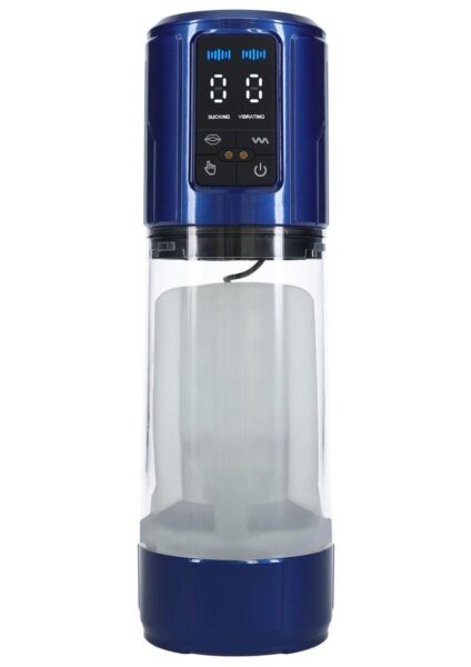 Pumped UltraLift 10 Function Rechargeable Masturbator - Metallic Blue
