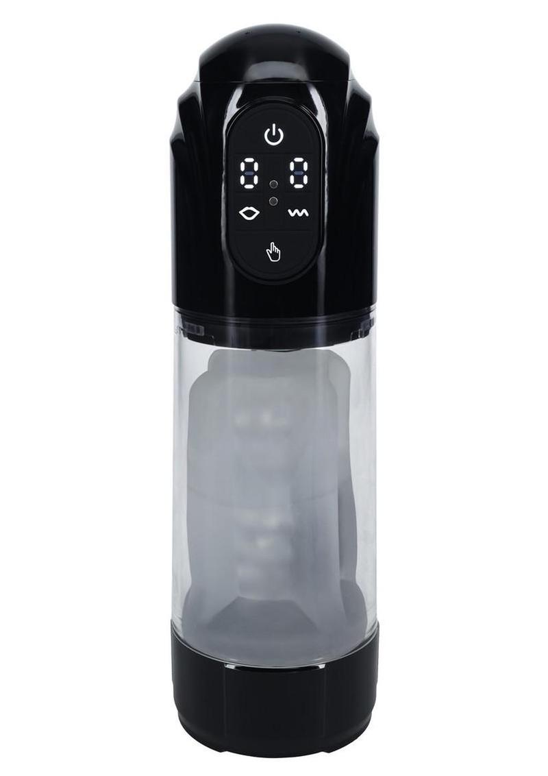 Pumped TechnoThrust 10 Function Rechargeable Automatic Masturbator – Black